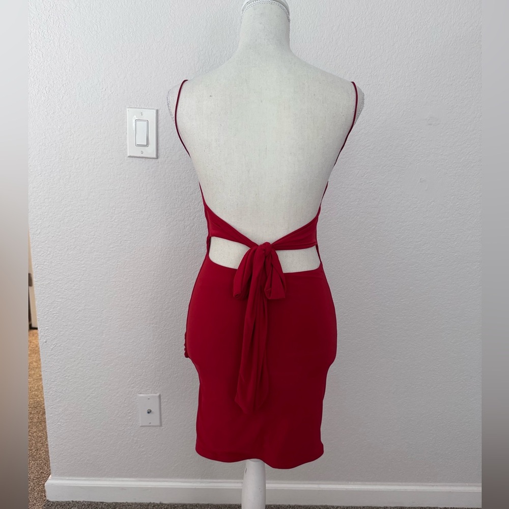 Open Back Mini Dress - Picture 2 of 4